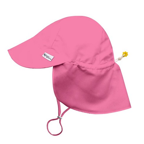 Green Sprouts Baby/toddler Upf 50+ Eco Flap Hat - Hot Pink - 2t/4t : Target
