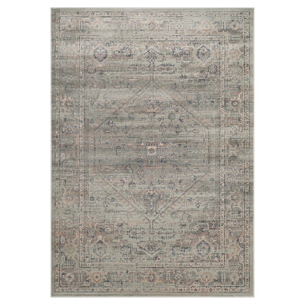 Light Blue Solid Loomed Accent Rug - (4'x5'7in) - Safavieh