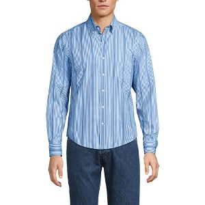 Lands' End Men's Traditional Fit Long Sleeve Travel Kit Shirt - 1 of 4