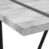 Sapphtopaz 55.1" Modern Rectangular Wood Dining Table 1.5" Thick Engineered Wood Tabletop Kitchen Table with Metal Legs - 4 of 4