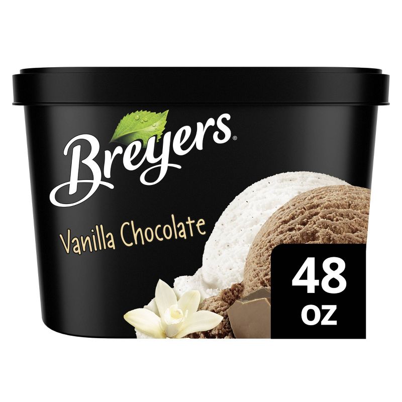 Breyers Vanilla Chocolate Ice Cream - 48oz, 1 of 8