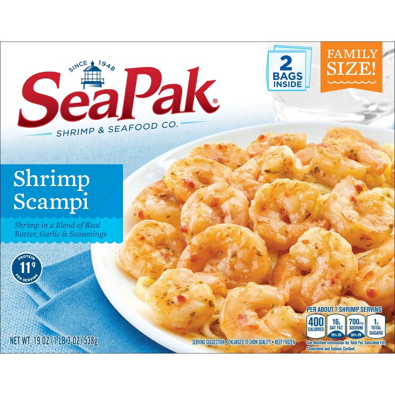 SeaPak Shrimp Scampi Family Size - Frozen - 19oz, 1 of 5