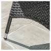 Campbell 5pc Wicker Patio Dining Set with Cushions - Gray - Christopher Knight Home - 3 of 4