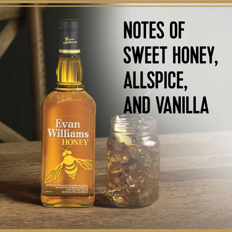 Evan Williams Honey Bourbon Whiskey - 750ml Bottle, 4 of 10