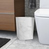 Marble Patterned Bathroom Wastebasket - Nu Steel - image 4 of 4