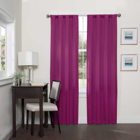 Darrell Thermaweave Blackout Curtain Panels Boysenberry 63