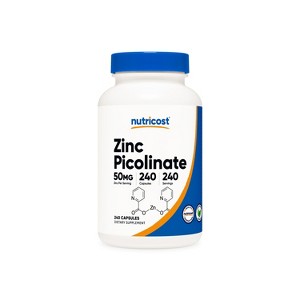 Nutricost Zinc Picolinate Capsules (50 MG) (240 Capsules) - 1 of 4