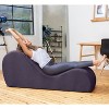 Avana Sleek Chaise Lounge for Yoga - Made in The USA - Great for Stretching, Relaxation, Exercise & More, 60D x 18W x 26H Inch, Light Grey - 2 of 4