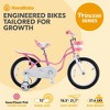 RoyalBaby Princess Girl Kids Bicycle with Training Wheels - 2 of 4