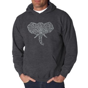 LA Pop Art Men's Word Art Hooded Sweatshirt - Tusks - 1 of 4