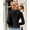 BLUEMING Womens Sweater Cardigan Cropped Lightweight Rib Texture Button Down Knit Tops 2025 Fall Fashion Outfits - 2 of 4