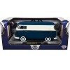 1960 Volkswagen Delivery Van Blue and White Limited Edition to 6650 pieces Worldwide 1/24 Diecast Model Car by M2 Machines - 3 of 3