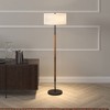 Hudson and Canal 2-Light Floor Lamp with Fabric Shade - 4 of 4