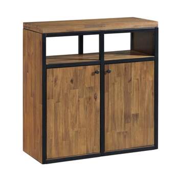 31" Lloyd Shoe Storage Cabinet Natural - Alaterre Furniture
