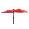 Sonkuki 15x9ft LED Double-Sided Patio Market Umbrella Aluminum Large Canopy - 2 of 4
