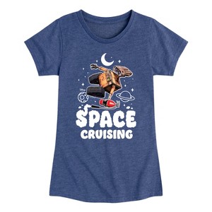 Girls' - Disney - Space Cruising Fitted Short Sleeve Graphic T-Shirt - 1 of 4