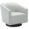 CAVINAS Faux Leather Accent Chair with Curved Backrest and Wood Base,Modern Upholstered Living Room Chairs,Reading Chairs for Living Room - 2 of 4