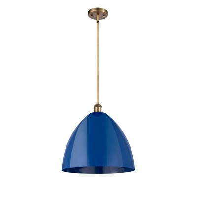 Plymouth Dome - 1 Light Stem Hung Pendant In Industrial Style-16.75 Inches Tall and 16 Inches Wide