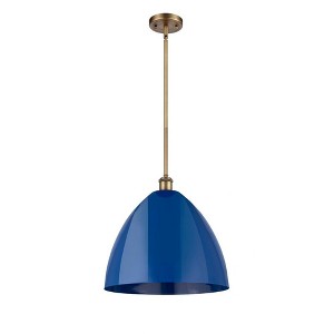 Plymouth Dome - 1 Light Stem Hung Pendant In Industrial Style-16.75 Inches Tall and 16 Inches Wide - 1 of 1