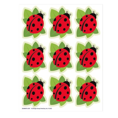 Eureka Ladybugs Giant Stickers, Pack of 36 (Pack of 10)
