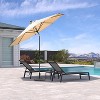 PURPLE LEAF Patio Umbrella Outdoor Table Umbrella Aluminum Frame Market Umbrella Sun Umbrella with 8 Sturdy Ribs - 4 of 4