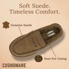 CUSHIONAIRE Ollie Cozy Genuine Suede Clogs for Women, Comfortable Slip-On Mule Loafers with Faux Fur Lining, Memory Foam & Durable Rubber Sole - 3 of 4