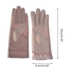 Unique Bargains Women's Embroidery Floral Sunblock Mittens 1 Pair - 3 of 4