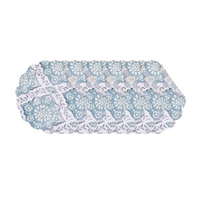 C&F Home Harlan Round Cotton Placemat Machine Washable Set of 6