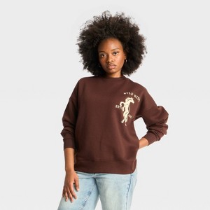 Women's Oversized Pullover Sweatshirt - Wild Fable™ - 1 of 3