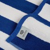 White Classic 100% Cotton Cabana Striped Oversized Beach Towels - 3 of 4