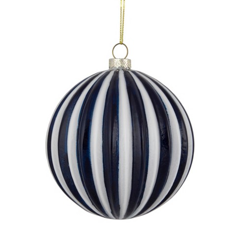 Metal Ornament Blue Strip Christmas ornaments