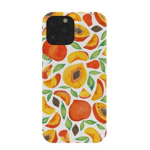 Cat Coquillette Peaches Green Leaves Snap iPhone Case - Society6 - 1 of 1