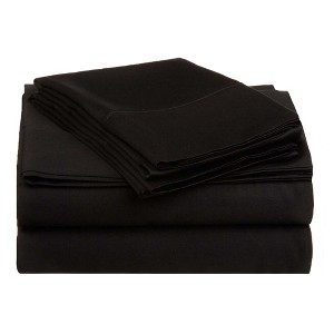 Luxury Cotton 530 Thread Count Solid Deep Pocket Bed Sheet Set by Blue Nile Mills - 1 of 4