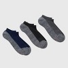 Hanes Premium Men's Total Support No Show Socks 3pk - Navy Blue 6-12: Cushioned Heel, Arch Support - 2 of 3