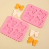 JDICTION Cake Decorating Supplies, 2PCS Bow Silicone Molds for Fondant, Chocolate, Crafts, DIY Keychain & Pendant, Baking Molds for Candy & Cookies - 2 of 4