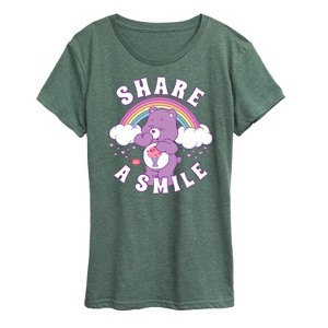 Women's - Care Bears - Share A Smile Short Sleeve Graphic T-Shirt - 1 of 4