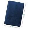 Hearth & Harbor Bathroom Rugs, Ultra Soft Velvet Memory Foam Bath Mats with PVC Backing - 3 of 4