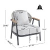 Christopher Knight Home Simone Modern Outdoor Rope Club Chair with Thick Cushions - 3 of 4