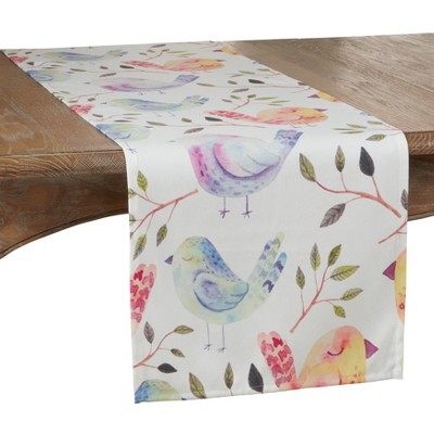 Saro Lifestyle Flock of Birds Runner, 16"x72", Multi