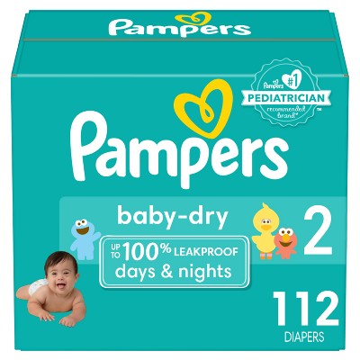 Pampers Baby Dry Diapers - Size 2 - 112ct