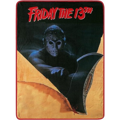 Warner Bros. Friday the 13th Axe Poster Micro Raschel Throw Blanket 46x60 Inches