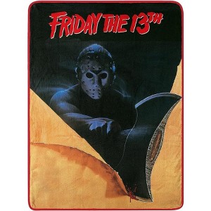 Warner Bros. Friday the 13th Axe Poster Micro Raschel Throw Blanket 46x60 Inches - 1 of 4