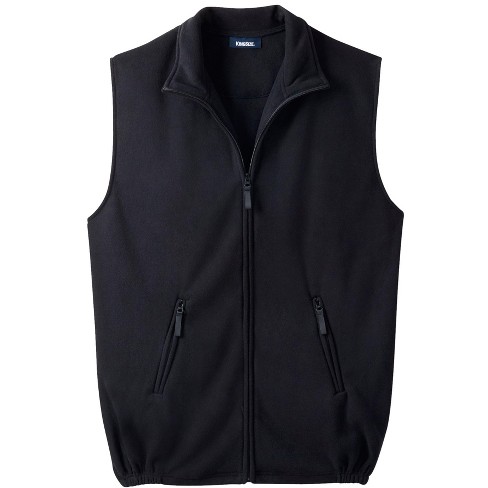 Kingsize Men's Big & Tall Explorer Plush Fleece Zip Vest - Tall - 2xl,  Black : Target