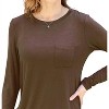 Women's Luxe Long Sleeve Top With Pockets - Basic Bae - 4 of 4