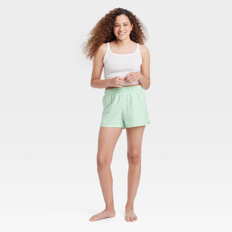 Women's Boxer Pajama Shorts - Colsie™, 1 of 7