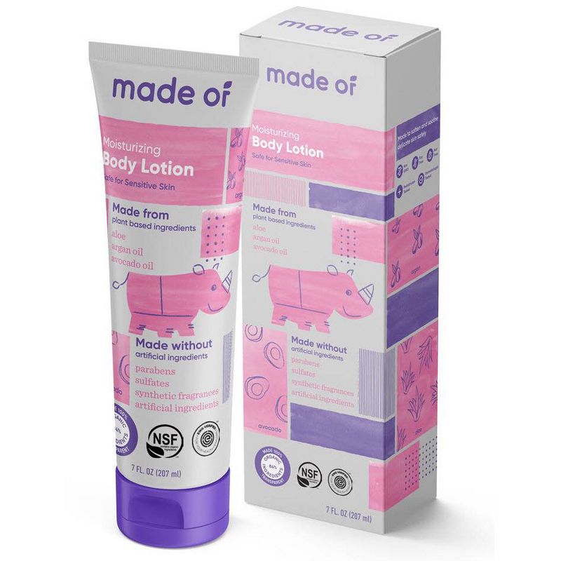 MADE OF Organic Baby Body Lotion Fragrance Free - 7 fl oz, 3 of 7