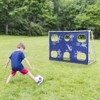 Naysaye Sports Nets and Rebounders 3 in 1 Soccer Goal with Target Cloth PVC Pipe Football Goal for Training Entertainment, White, 32.67"*14.17"*5.9" - 2 of 4