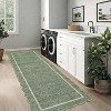 Washable Non-Slip Runner Rug - Soft  Scalloped Carpet for Kitchen, Entryway, Bedroom, Bath, Laundry & Hallway - Stain Resistant - 3 of 4