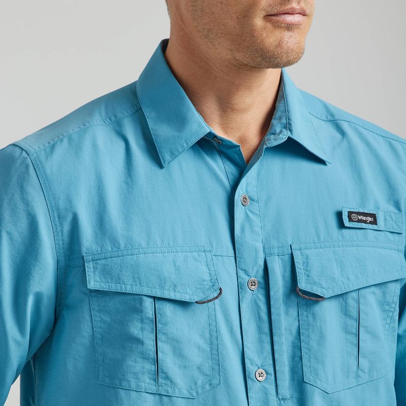 Wrangler Men's ATG Long Sleeve Fishing Button-Down Shirt, 4 of 9