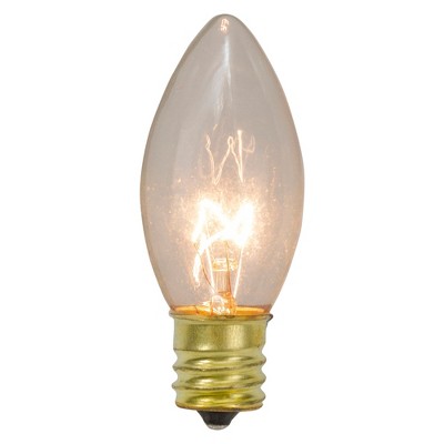 Northlight Pack of 4 Clear C9 Transparent Christmas Replacement Bulbs
